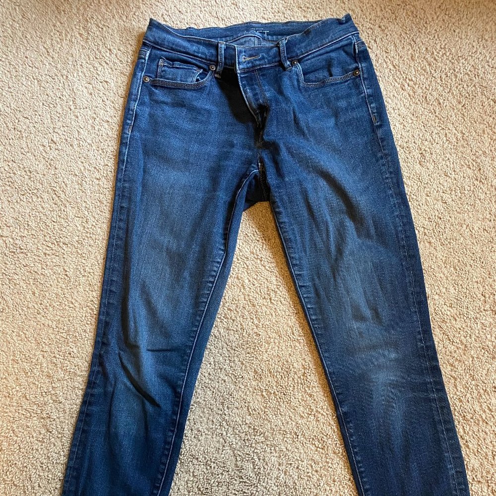 Loft Dark Blue Skinny Jeans